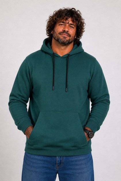 Plus Size Men's Basic Sweat Hooded 11700 NEFTI