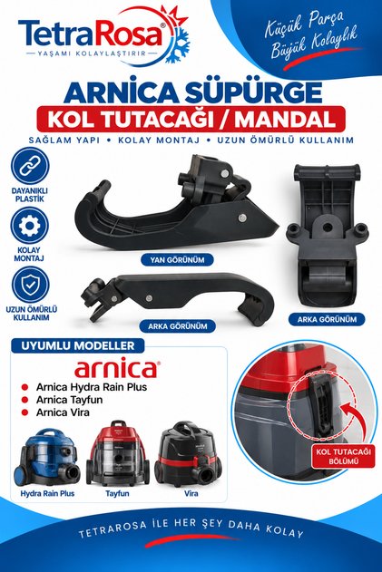 Arnica Hydra Rain Plus -Tayfun-Vira Uyumlu Yan Mandal 2 Adet