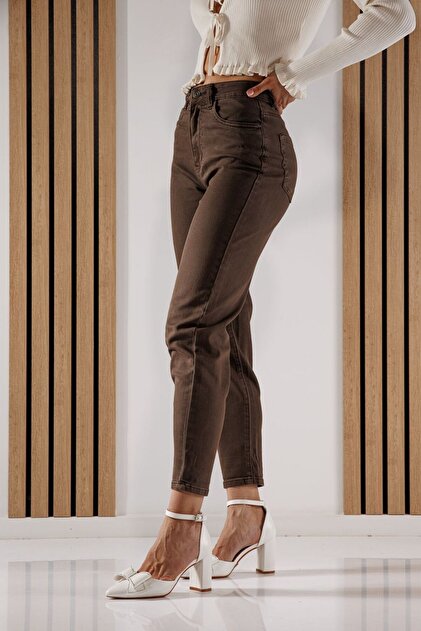 Blugi Baggy Fit Dama Elena Khaki #A1372 - 27
