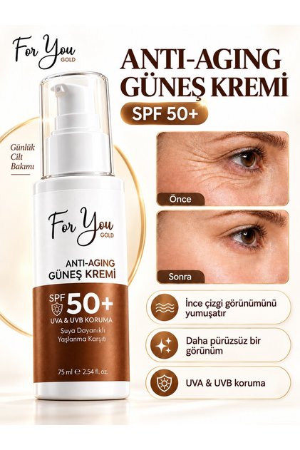 Anti-Aging & Anti-Blemish + Spf50 Face and Body Sunscreen 100 ml