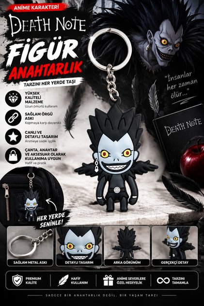Cute Anime Death Note Toy Keychain Car Cartoon Small Accessories Stationery Store
