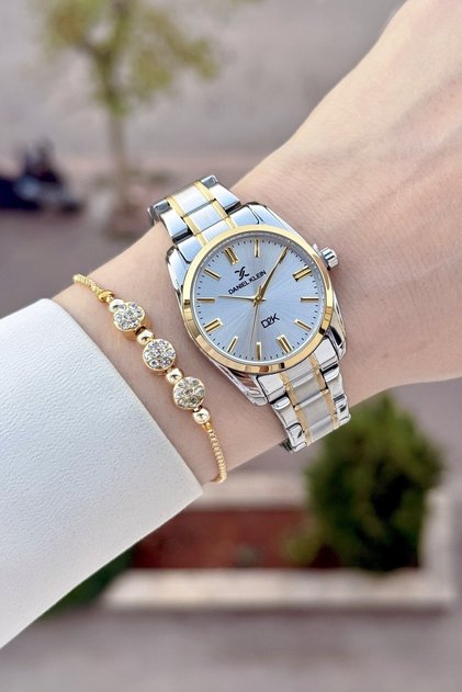 Gold Gray Color 30 mm Women's Wristwatch Same as Pictured