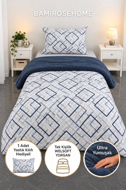 DİAMOND LÜX WELLSOFT TEK KİŞİLİK ÇİFT TARAFLI YORGAN