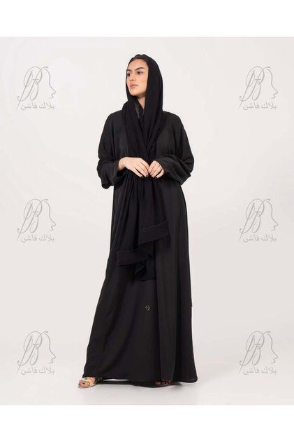 عبايه بطرحه سليم فيت - مقاس 52
