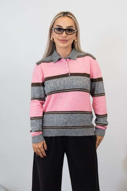 Pink Knitwear Sweater