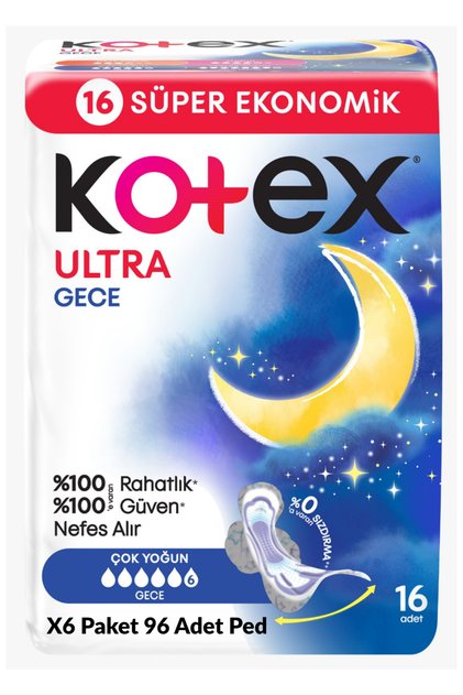 Ultra Quadro Süper Eko Gece 16 Lı X 6 Adet