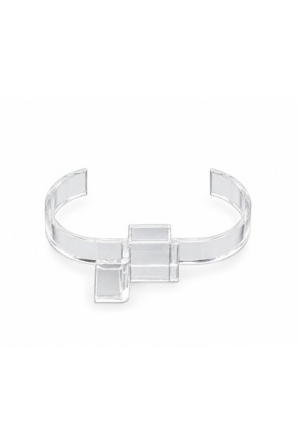 Watch Stand Rack Hook Unbreakable Transparent 3X8 cm 100 Pieces