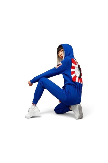 Harajuku Unisex Kargo Cepli Kapüşonlu Sweatshirt Tulum