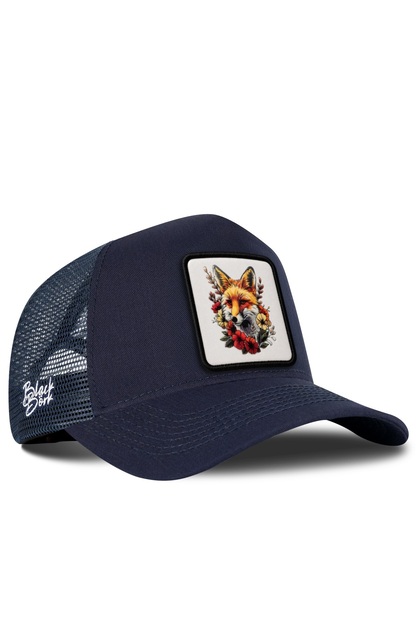 Tilki Logo Navy Blue Trucker Hat
