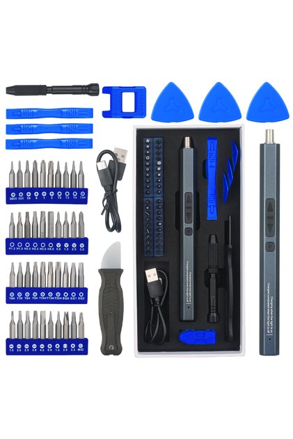 50 in 1 Mini Electric Screwdriver, 12/50/62/120 in 1 Rechargeable Cordless Precision Power Screwdriv