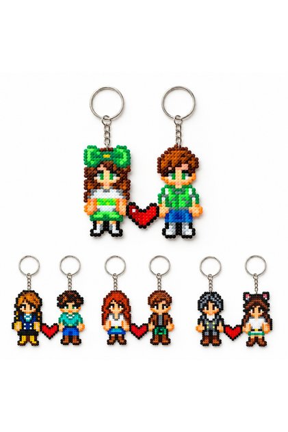 Kişiye Özel Stardew Valley Couple Çift Anahtarlık