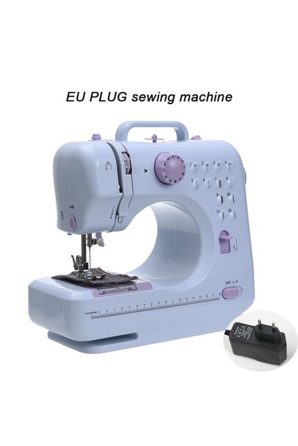 Sewing machine INNE Portable Sewing Machine Mini Electric Household Crafting Mending Overlock 12 Sti