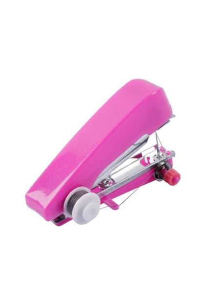 Pink Home handheld portable mini manual sewing machine handheld pocket outdoor travel small sewing m