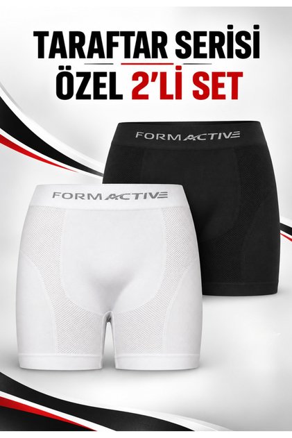 Men's Seamless Microfiber Boxer Set of 2 – Flexible and Soft Daily Underwear 4400 Fanatic Gift