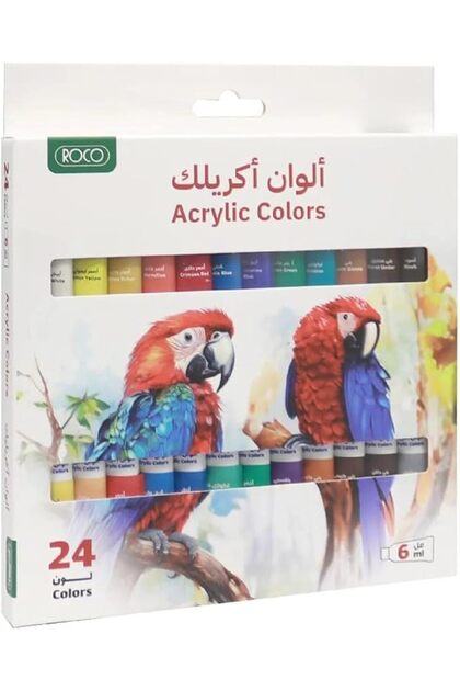 Assorted Acrylic Paint 24 x 6 ml