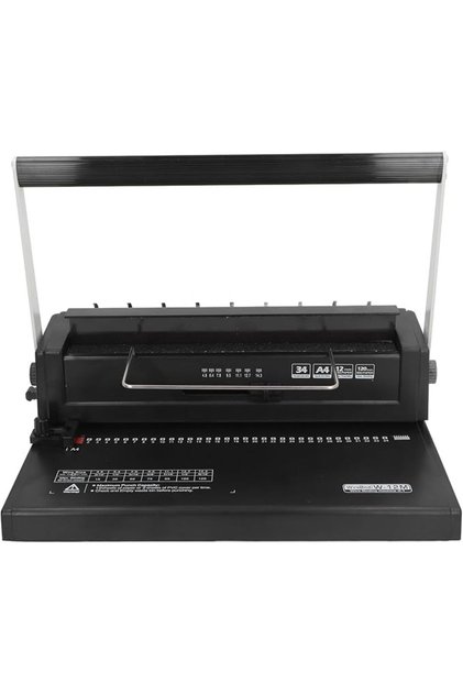 Wire Binding Machine, Spiral Coil Manual 14mm 3:1 Pitch Binding Machine for A4 A5, 12 Sheets