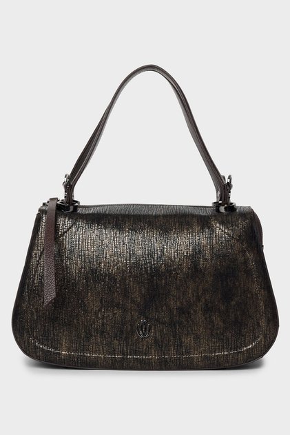 Italian Design 100% Genuine Leather Women's Hand and Shoulder Bag - Handcrafted Italian Style Crossbody Model