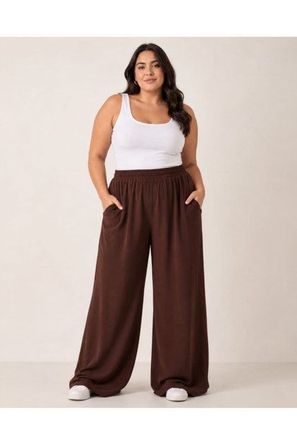 Women's Modal Plus Size Loose Trousers