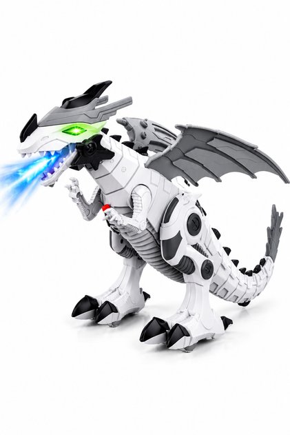 Işıklı Sesli Yürüyen Robot Dinozor Kanatlı Ejderha Oyuncak 33 cm