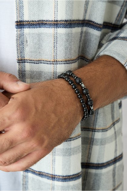 Natural stone bead bracelet