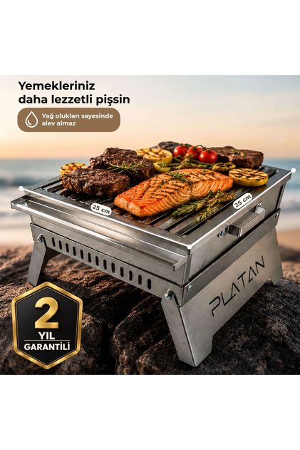 Handy Ones-C Paslanmaz Çelik Katlanır Mangal Küçük Boy