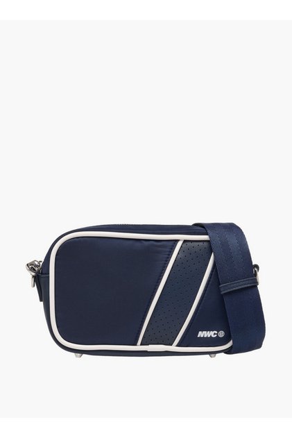 Men Panelled Crossbody Bag with Adjustable Strap