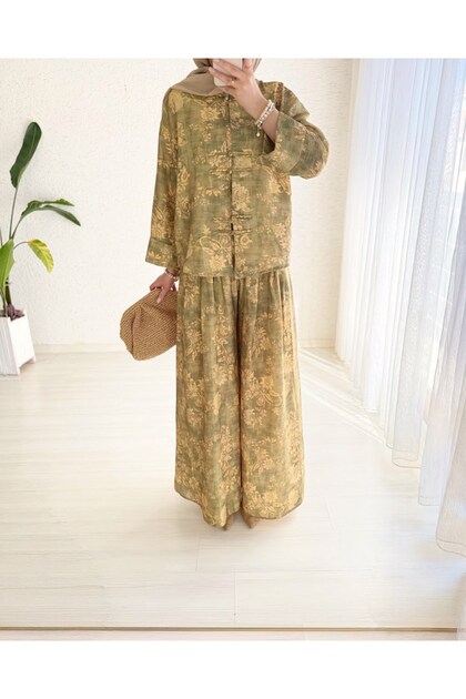 Olivia Desenli Kimono Takım