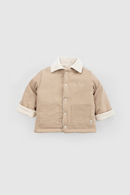 Gabardin Wellsoft Bebek Ceket Bej