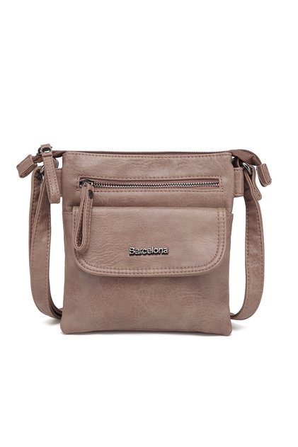 Cross Strap Mini Size Vertical Design Daily Phone and Market Bag Mink