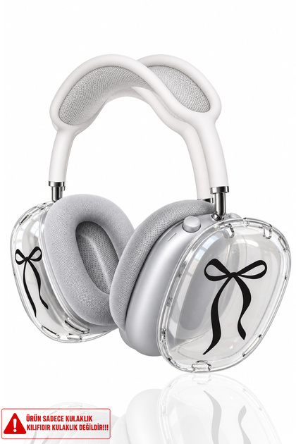 Airpods Max / AirPods Max 2 Uyumlu Şeffaf Silikon Koruma Desenli Kılıf (Kulaklık Değildir)