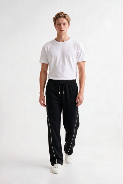 2-Strap Sweatpants Comfortable Fit
