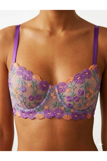 Floral Underwire Bra Lingerie Set - Lace Lingerie