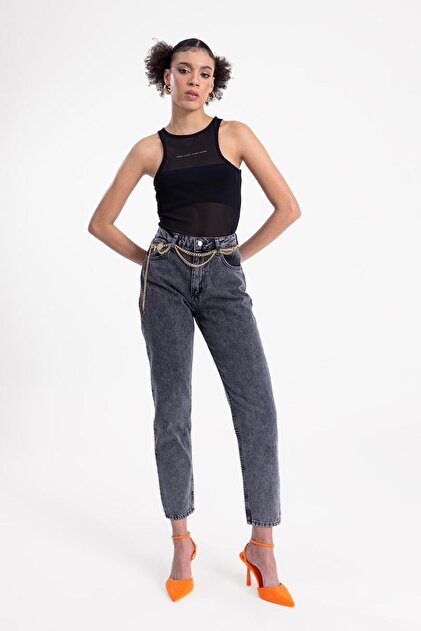 Mom Fit Denim Pantolon