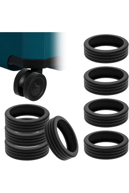 Luggage Suitcase Wheels Cover, 8 Pack Carry on Luggage Wheels Cover Silicone Shock Absorption Reduce