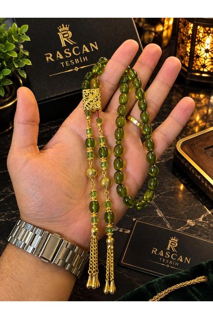 سبحة زازا من النحاس الأصفر بشرابة نحاسية