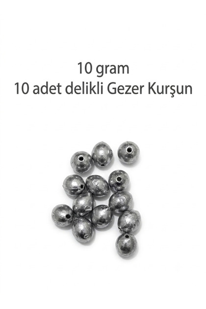 10 gram delikli Gezer Kurşun 10'lu paket