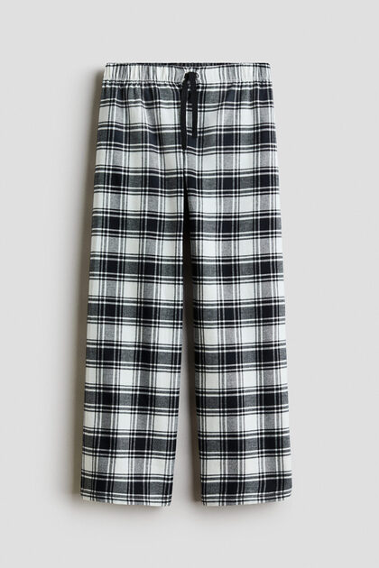 Desenli Flanel Pijama Altı