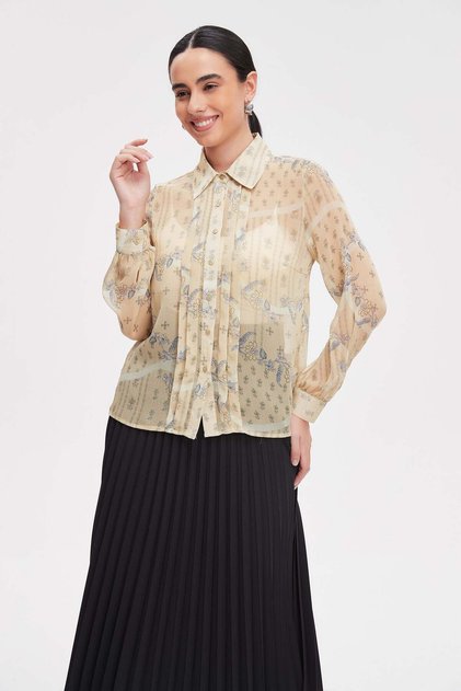 Shirt with Button Detail