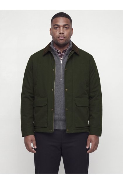 Jack Jones Jornorrebro Padded Barn Jacket Pls Erkek Yeşil Büyük Beden Ceket