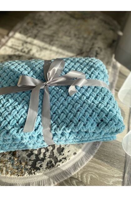 Puffy Baby Blanket 100X100 cm Soft Knitted Baby Blanket