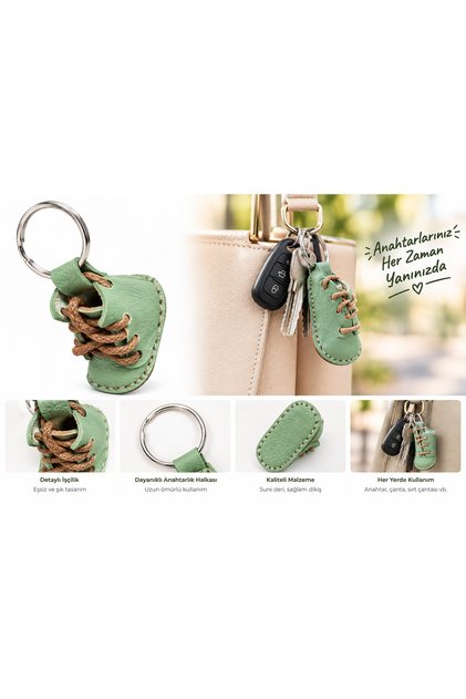 Mini Sneaker Shoe Keychain – Leather Stylish Keychain Ornament