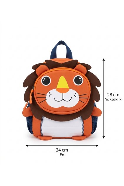 Cute Lion Figured Kindergarten Nursery Backpack for Boys and Girls – Lightweight and Orthopedic and Comfortable Legra Fabric