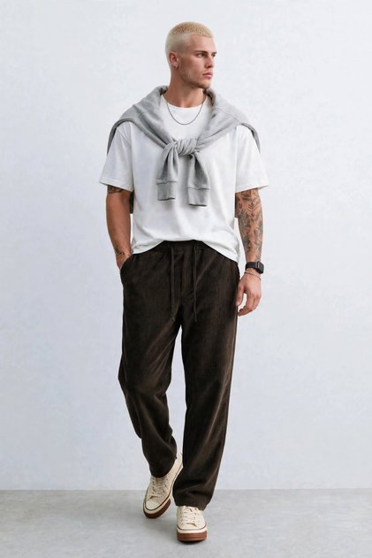 Men's urban flex pants - bitter brown