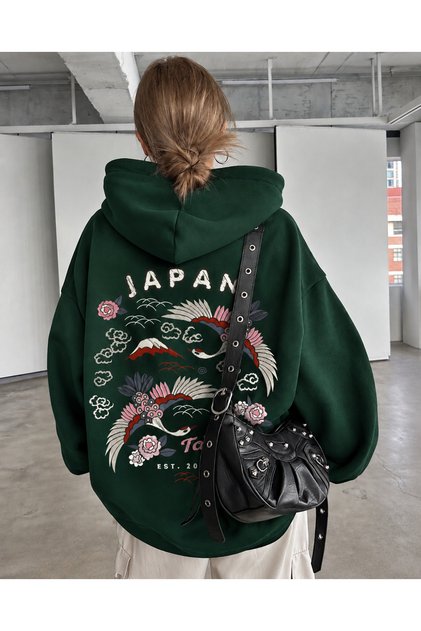 Unisex Men/Women Tokjapanyo Colorful Custom Printed Cotton Oversize Hooded Sweatshirt