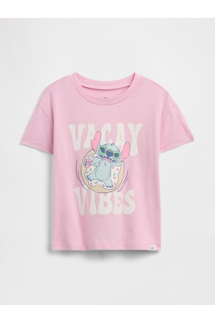 Kız Bebek Açık Pembe Disney Grafik Baskılı T-Shirt