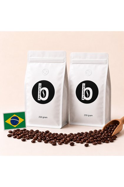 500 gram Brazil Mogiana Medium Roast Three-Pack Coffee (Notes: Hints of Almond, Caramel and Chocolate)