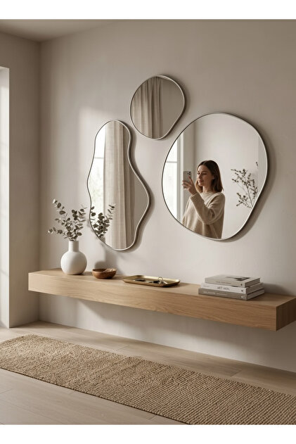 Uçan dresuar raf meşe 140x20x10