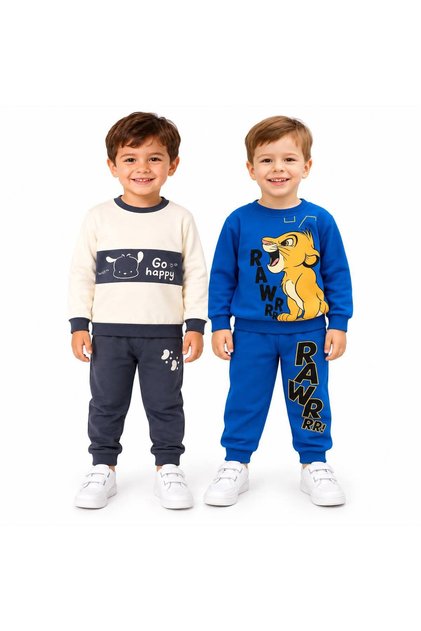 Boy's Seasonal 2-Piece Top and Bottom Tracksuit Set