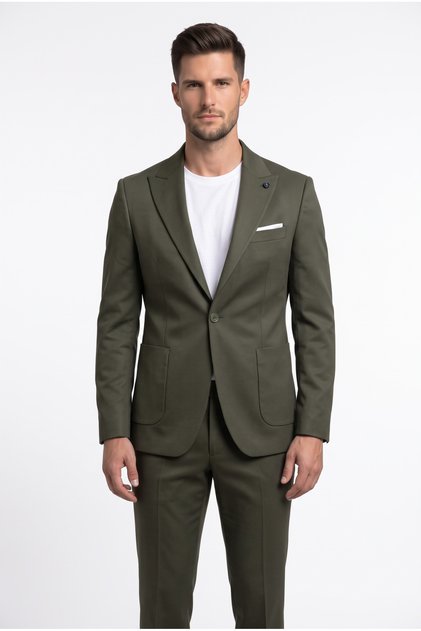 Erkek Slim Fit Torba Cepli Jogger Pantolonlu Takım Elbise
