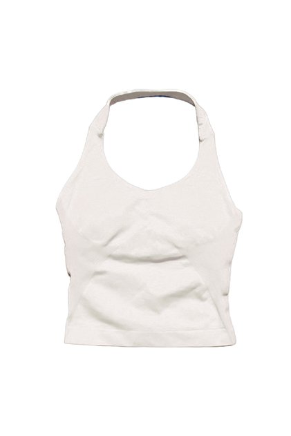 S White Gym Sports Top Women Seamless Yoga Tank Longline Strappy Top Open Back Bra Sportswear Gym Cl